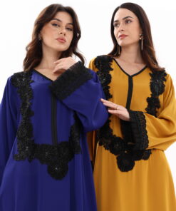 Contrast Lace Statement Jalabiya