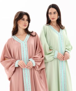 Pastel Luxe Embroidered Jalabiya
